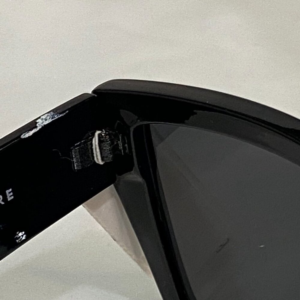 Aire Haedus Oversized Square Cat-Eye Sunglasses Black Smoke Mono NWOT - Picture 5 of 10